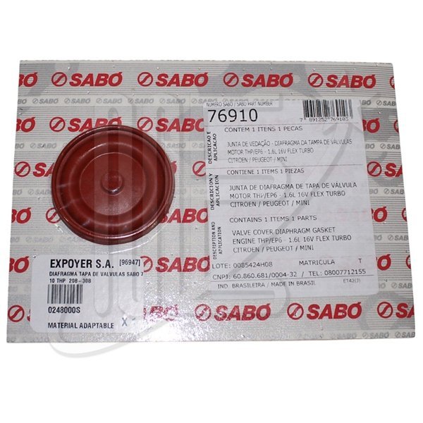 DIAFRAGMA TAPA DE VALVULAS SABO 76910 THP 208-308