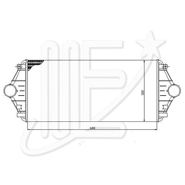 INTERCOOLER IMP.PEUGEOT 806 EXPERT