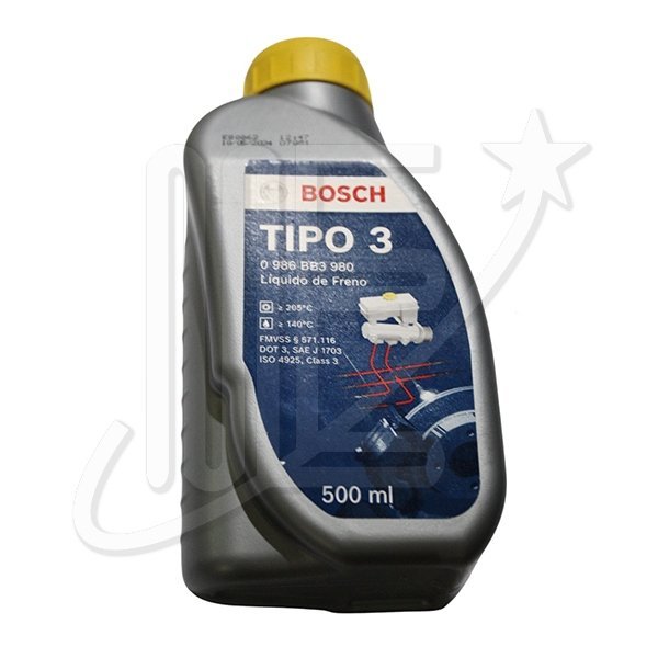 0986BB3980.jpg LIQUIDO FRENO BOSCH DOT 3 500cc