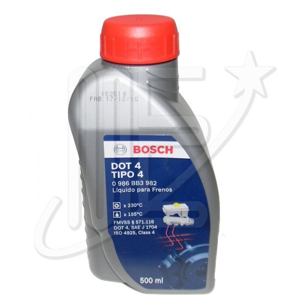 0986BB3982.jpg LIQUIDO FRENO BOSCH DOT 4 500cc