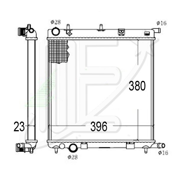 RADIADOR IMP.ALUM. CITROEN C3 1.4/1.6 N/D