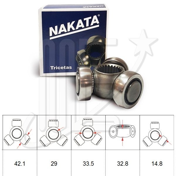 TRICETA SEMIEJE NAKATA NT012 BOXER