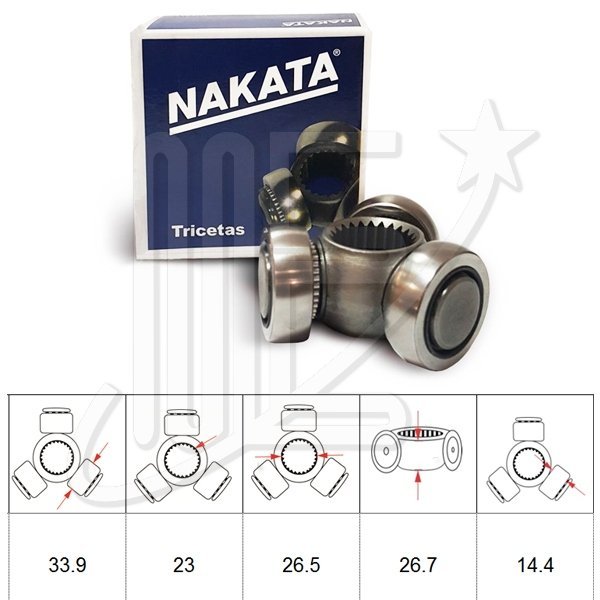 329905N.jpg TRICETA SEMIEJE NAKATA NT007 BERLINGO 1.8 97/03
