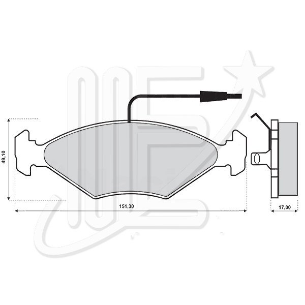 JUEGO PASTILLAS FRENO NACIONAL 10304          5-55