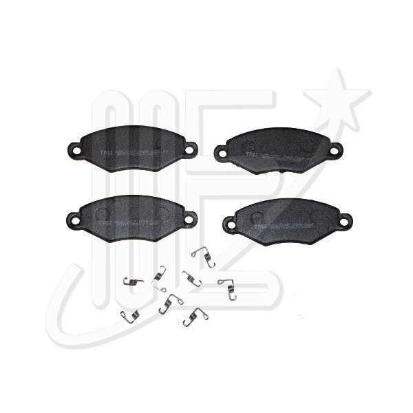 4252280TC.jpg JUEGO PASTILLAS FRENO COTEC GBD1361 206/306/PART