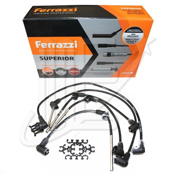 5967602F.jpg JUEGO CABLES BUJIA SILICONA FERRAZZI P/505 2.0 CAR