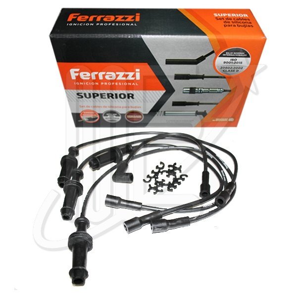 5967K60F.jpg JUEGO CABLES BUJIA SILICONA FERRAZZI P/205 TU3**