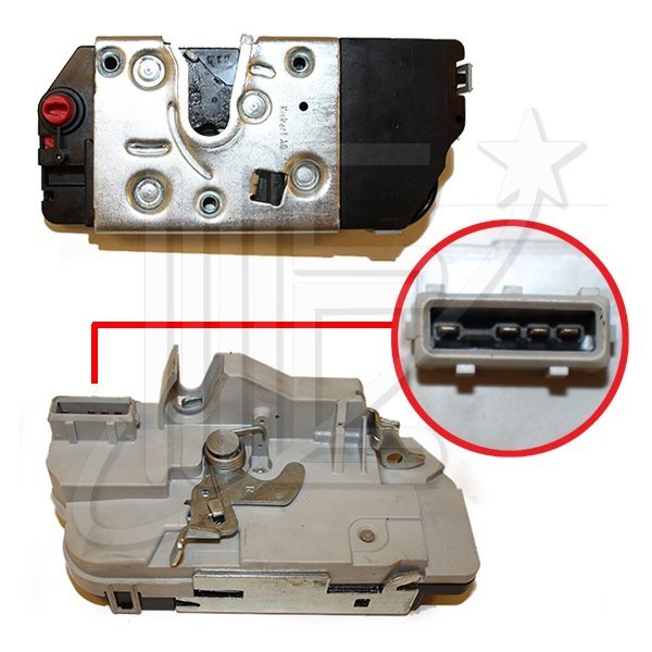 CERRADURA PUERTA TRASERA DERECHA ORIG.     206-207