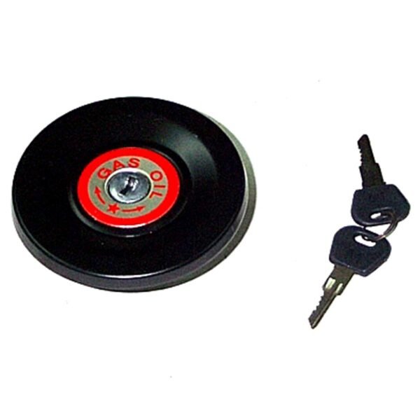 TAPA T/GAS OIL C/LLAVE P.UP.NEGRA.