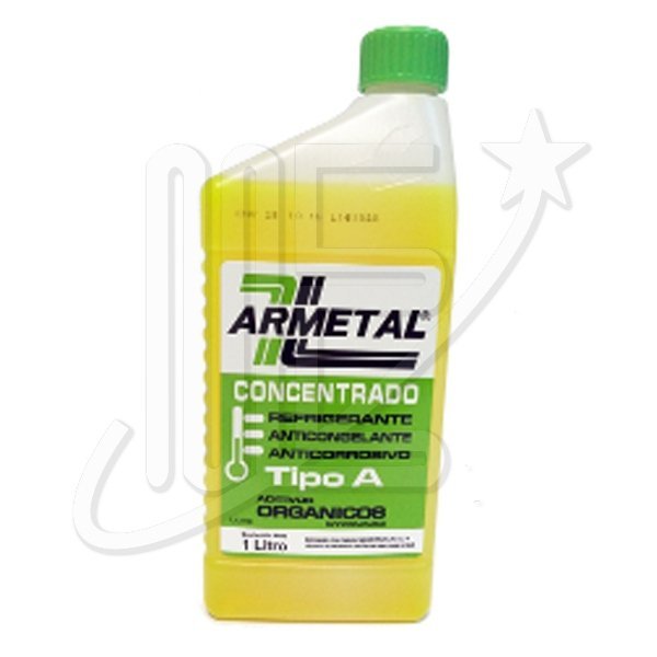LIQUIDO REFRIGERANTE ARMETAL ORGANICO AMARILLO 1Lt