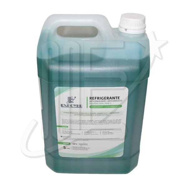 EXPO108.jpg LIQUIDO REFRIG INORGANICO T/ORIG VERDE 5L DILUIDO