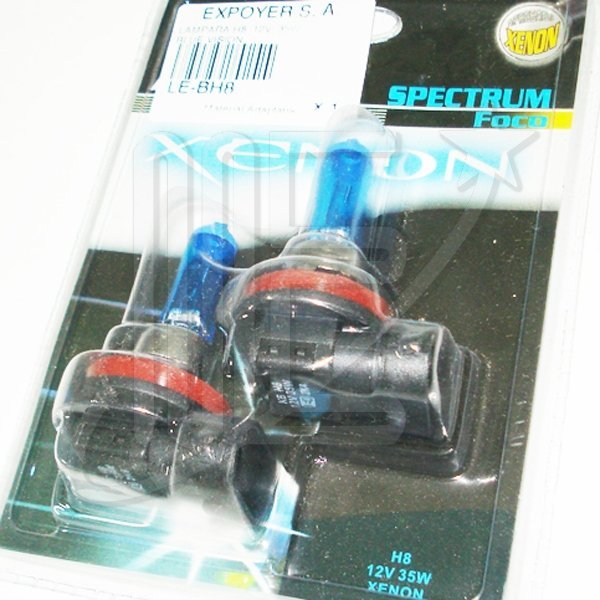 LAMPARA H8 (KITX2) 12V 35W BLUE VISION