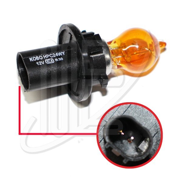 LAMPARA HPC24WY 12V 24W AMBAR
