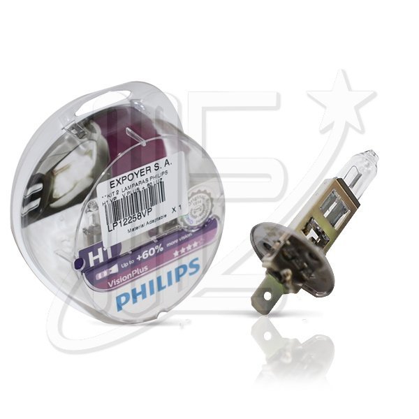 LP12258VP.jpg LAMPARA (KIT x2) PHILIPS H1 VP V.PLUS + 60LUZ**