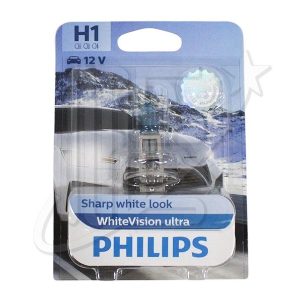 LP12258WVUB1.jpg LAMPARA PHILIPS H1 WHITE VIS. ULTRA P14.5S 12V 55W