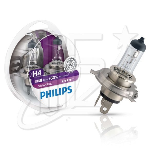 LP12342VP.jpg LAMPARA (KIT x2) PHILIPS H4 VP V.PLUS + 60LUZ**