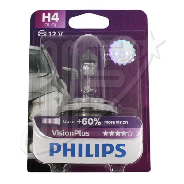 LAMPARA PHILIPS  H4 VisionPlus P43t-38 12V 60/55W