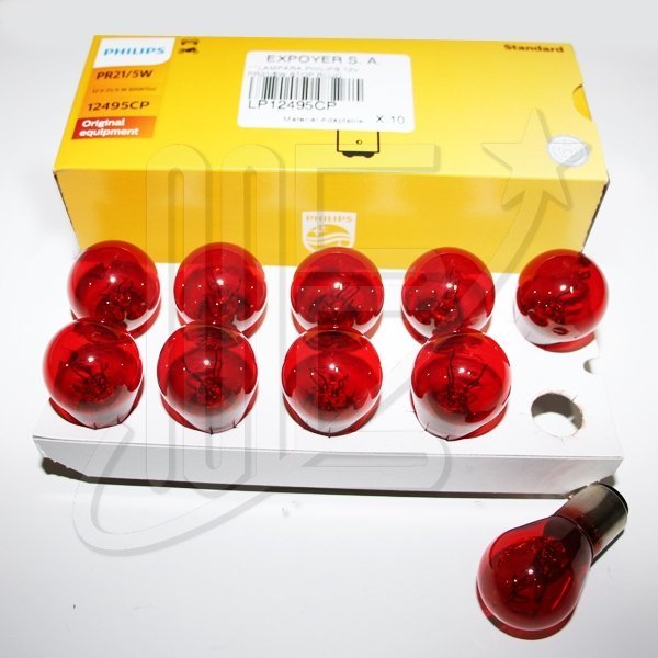 LAMPARA PHILIPS 12V PR21/5W STOP ROJO**