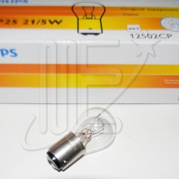 LP12502.jpg LAMPARA PHILIPS P25W 12W 21/5W BA15D**
