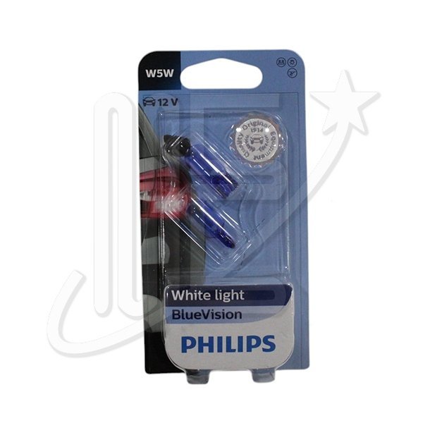LAMPARA PHILIPS 12V.5W BLUE VISION BLISTER X2