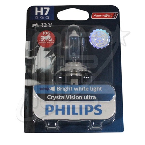 LAMPARA H7 CRYSTAL VISION ULTRA 12V PX26 55W MOTO