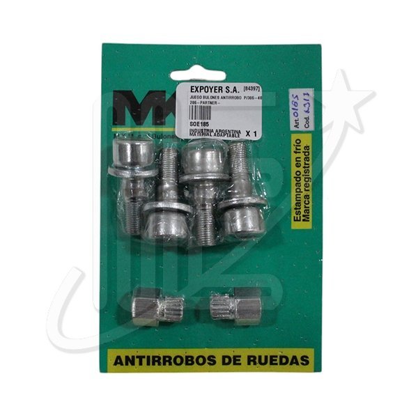 SOE185.jpg JUEGO BULONES ANTIRROBO P/306-405-206-PARTNER-