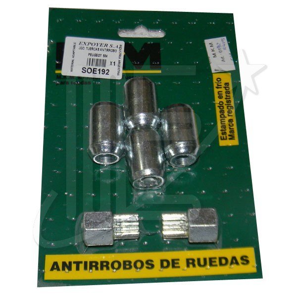 SOE192.jpg JUEGO TUERCAS ANTIRROBO PEUGEOT 504