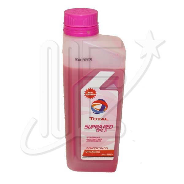LIQUIDO REFRIGERANTE TOTAL SUPRA RED BOTELLA 1 Lt.